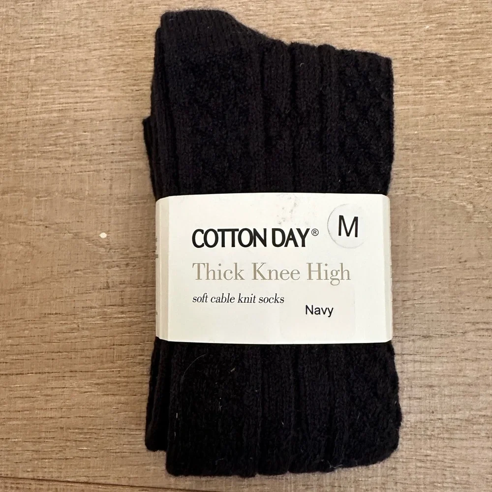 Navy Knee High Socks